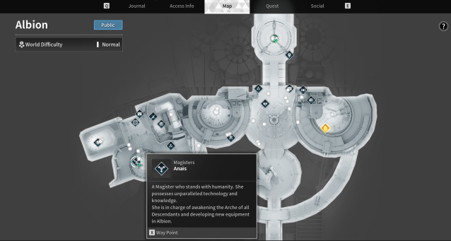 Magisters Anais Location in The First Descendant is to the west in albion