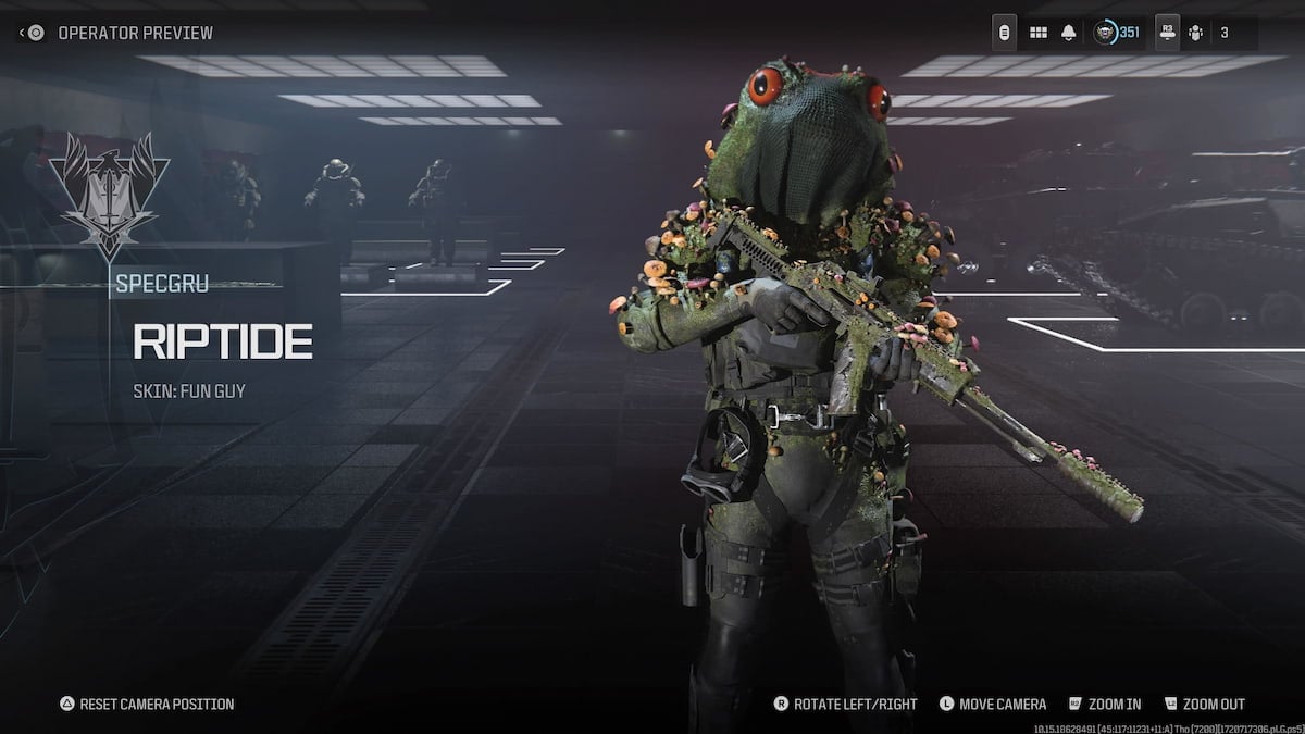 A frog operator skin in MW3.