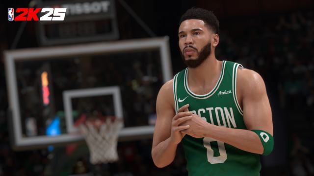 Gameplay image of Jayson Tatum in NBA 2K25