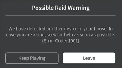 Error code 1001 in Roblox.