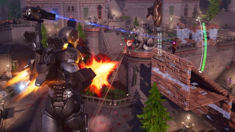 war machine using mythic weapons in fortnite