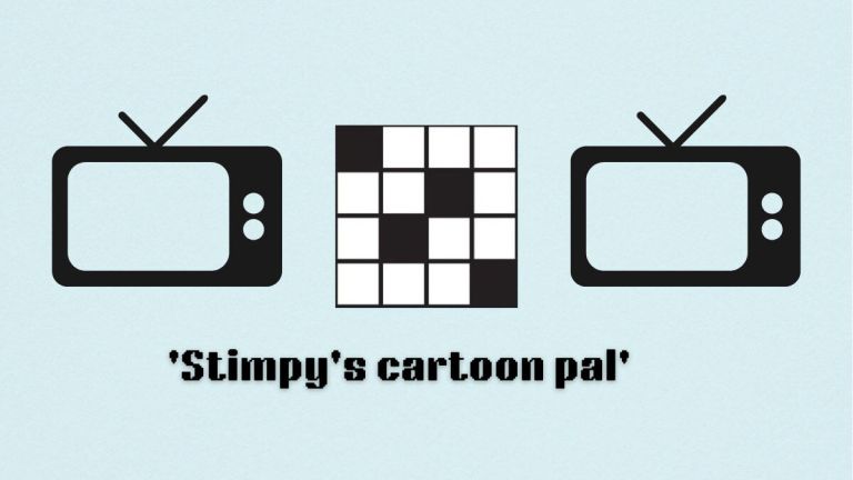 Stimpy's cartoon pal clue for Aug. 10 NYT mini crossword