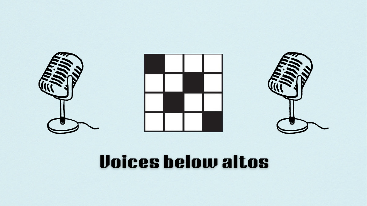 'Voices below altos' hint for NYT Mini Crossword Aug. 16