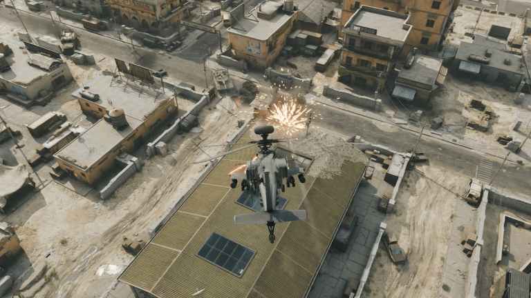 A Helicopter in combat in Delta Force: Hawk Ops