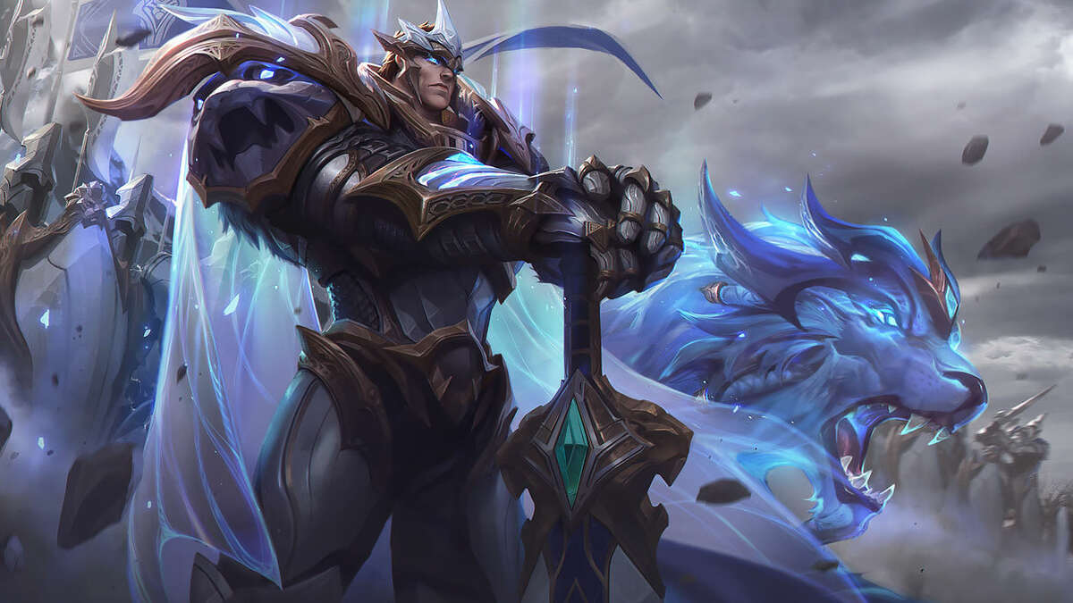 God King Garen splash art League of Legends