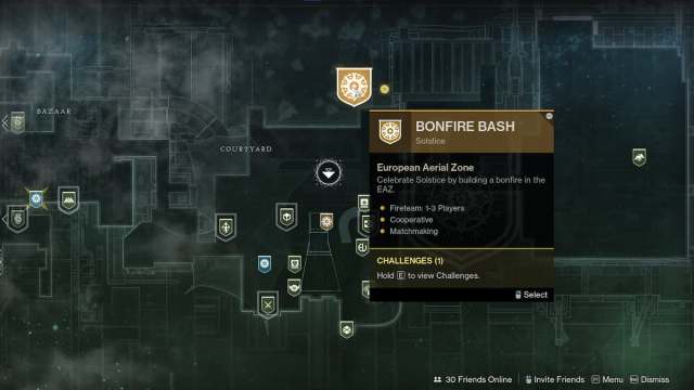 Launching Bonfire Bash in Destiny 2