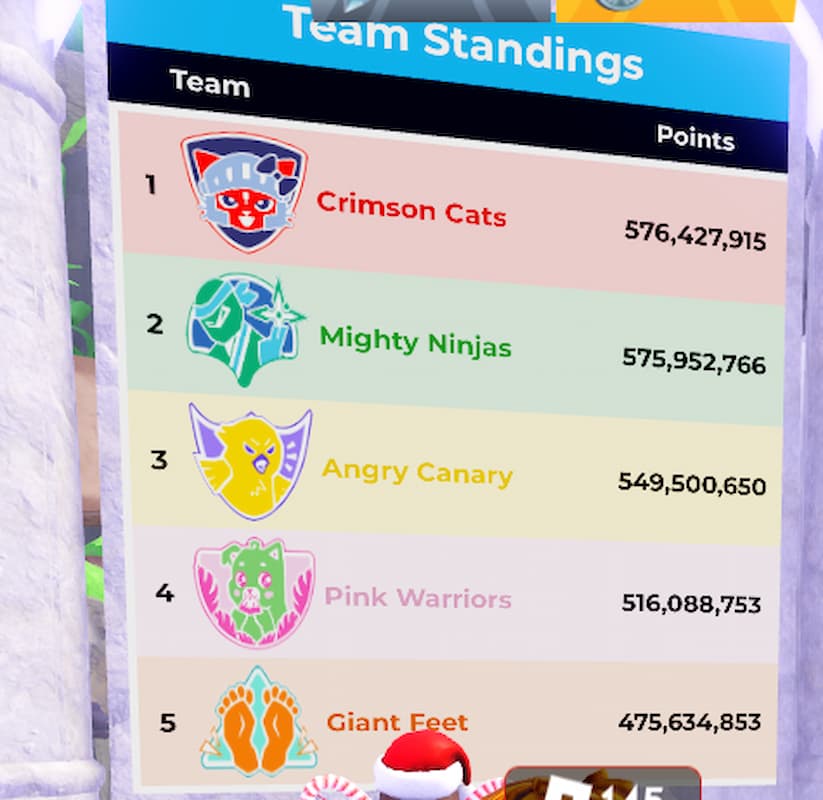 Roblox The Games Leaderboard Aug 11 10am CT