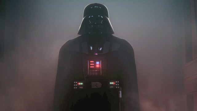 Darth Vader appearing from mist in Star Wars Outlaws.