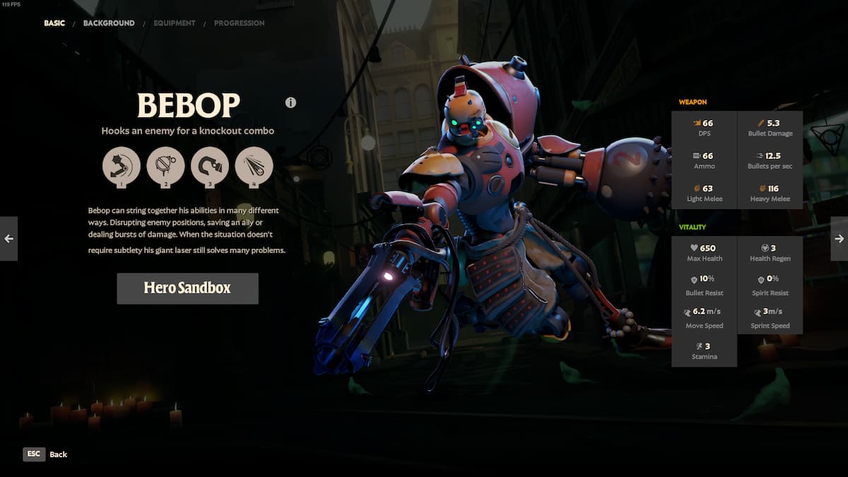 Bebop hero in Valve's Deadlock.