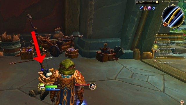 A player standing next to the earthen belongings in wow the war within