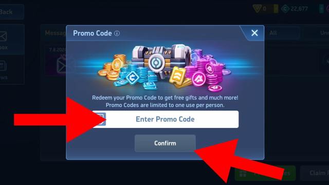 How to redeem codes for Mech Arena