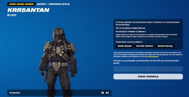 Fortnite web shop preview