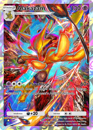 Alakazam full art in Genetic Apex