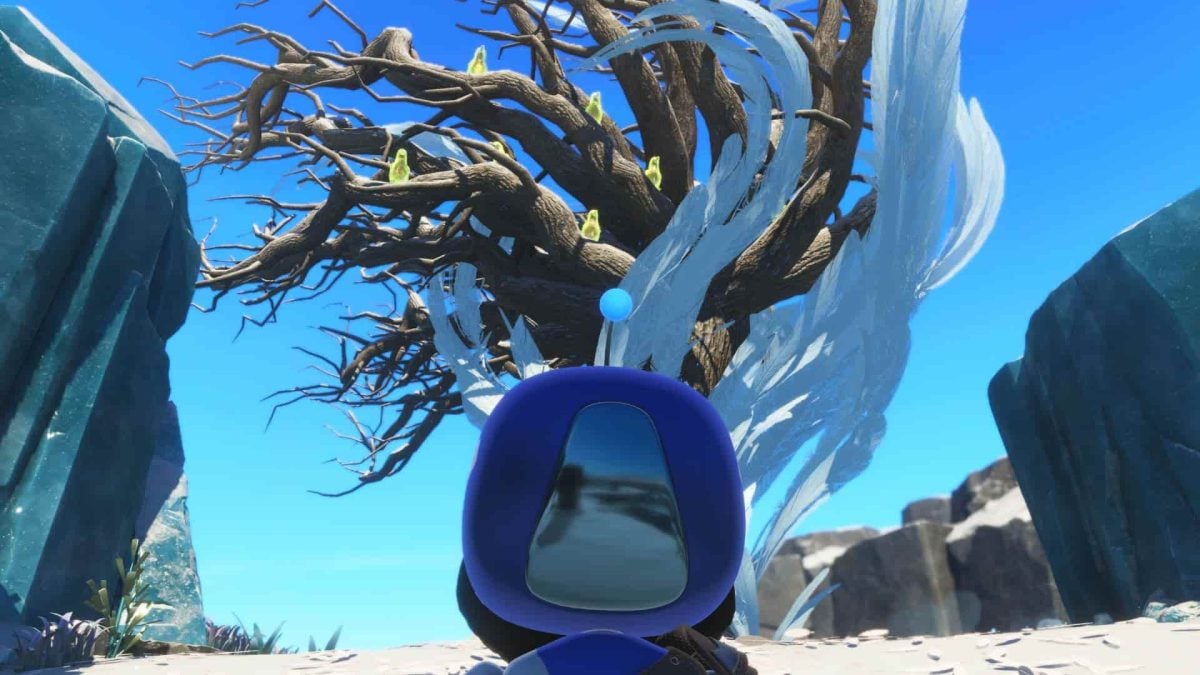 tree of ravens in astro bot's bot of war level