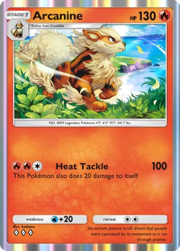 Artwork for Arcanine in Genetic Apex