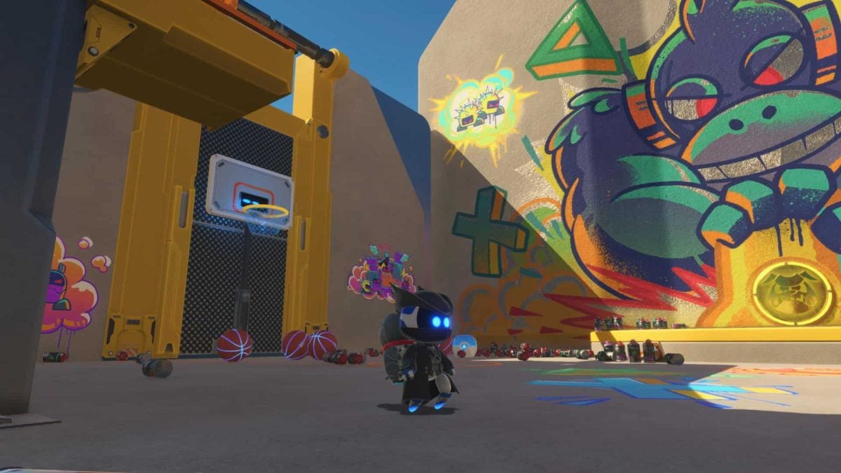 location of basketball trophy in astro bot