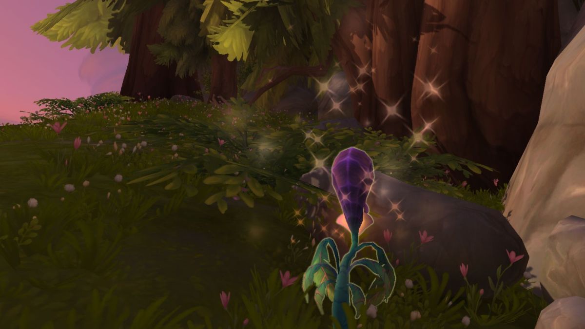 Herbalism node in World of Warcraft.