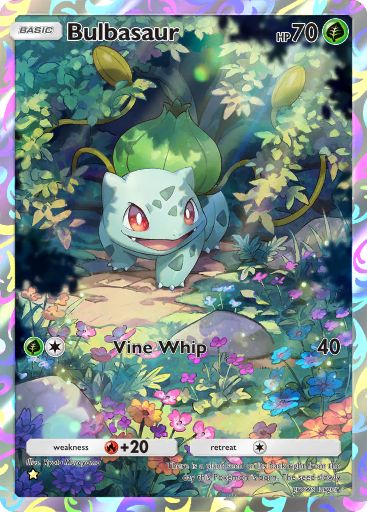 Bulbasaur full art in Genetic Apex