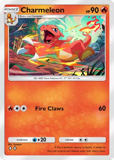 Artwork for Charmeleon in Genetic Apex