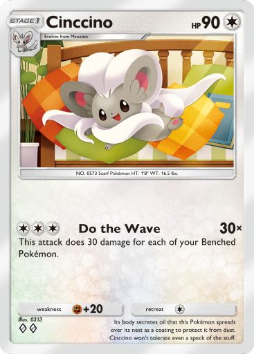 Cinccino artwork in Genetic Apex