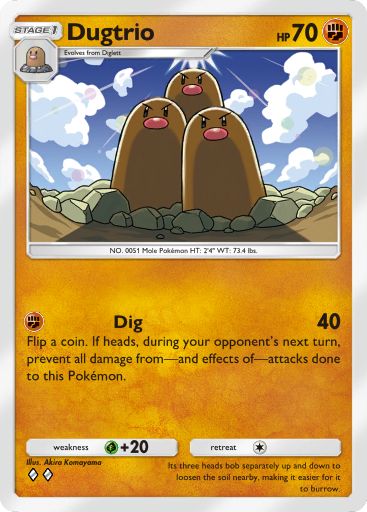 Artwork for Dugtrio in Genetic Apex