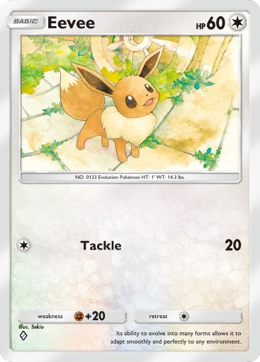 Eevee artwork in Genetic Apex