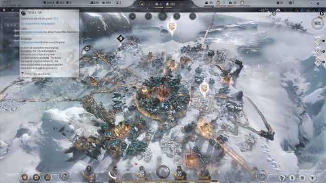 Population tooltip in Frostpunk 2