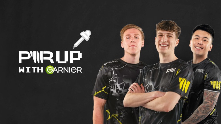 The PWR UP Garnier promotion image with PWR players.