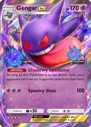 Artwork for Gengar ex in Genetic Apex