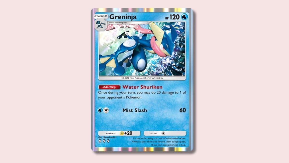 Greninja Pokemon TCG Pocket card.