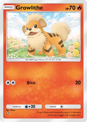 Artwork for Growlithe in Genetic Apex