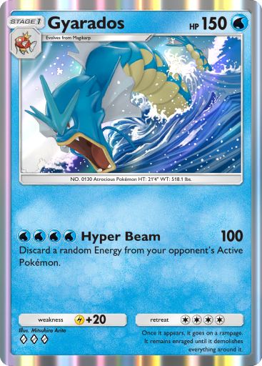 Artwork for Gyarados in Genetic Apex