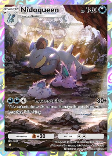 Nidoqueen full art in Genetic Apex