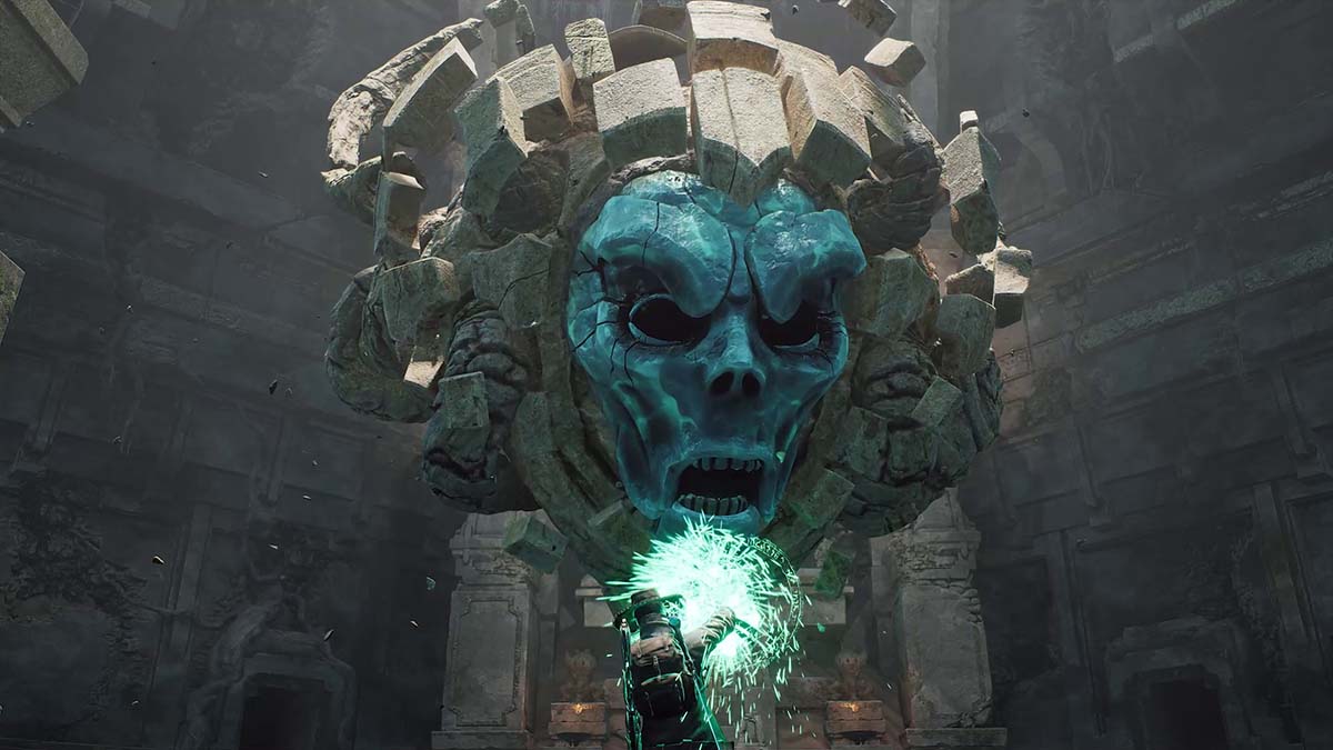 Stone Angry face boss in Remnant 2