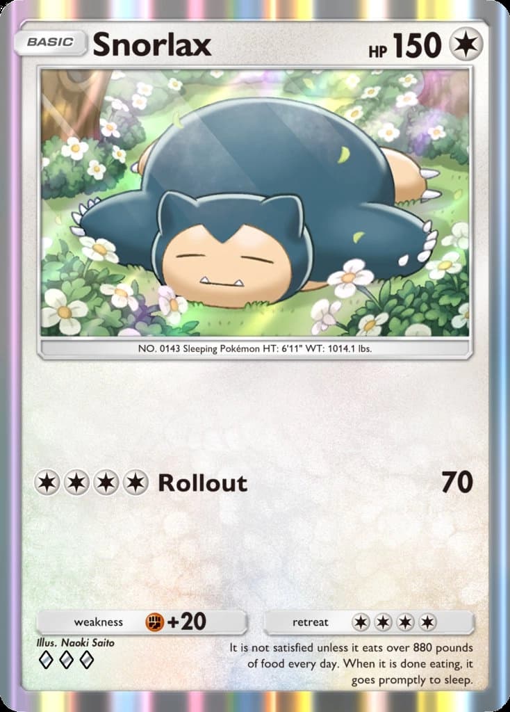 Artwork for Snorlax in Genetic Apex