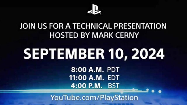 Sony technical presentation announcement