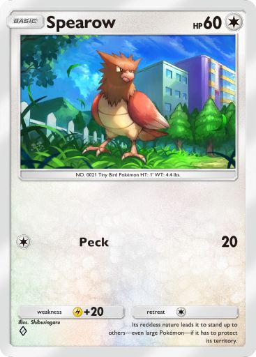 Spearow artwork in Genetic Apex