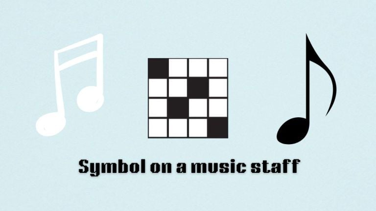 art for symbol on a music staff nyt mini crossword clue