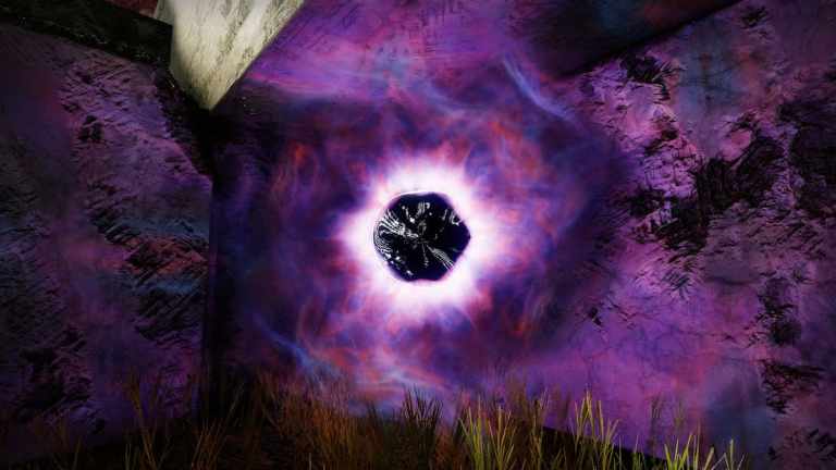 A Temporal Anomaly, which looks like a small, dark orb with a purple glow radiating from it.