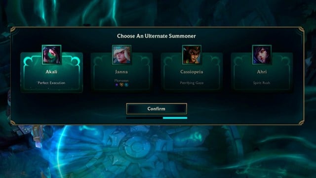 Four champion Ultimates to choose from in LoL's Ultimate Spellbook