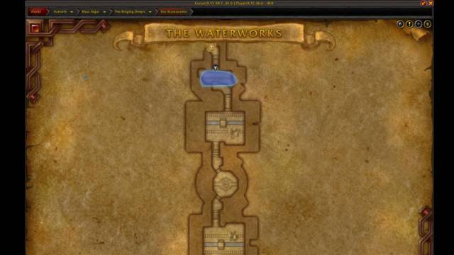 wThe map of the Waterworks Delve in WoW The War Within.