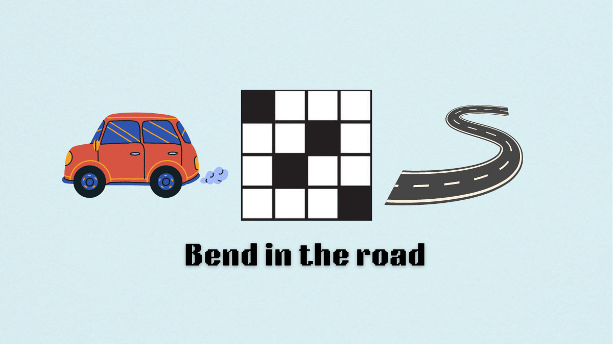 The Bend in the road clue on the NYT Mini Crossword.