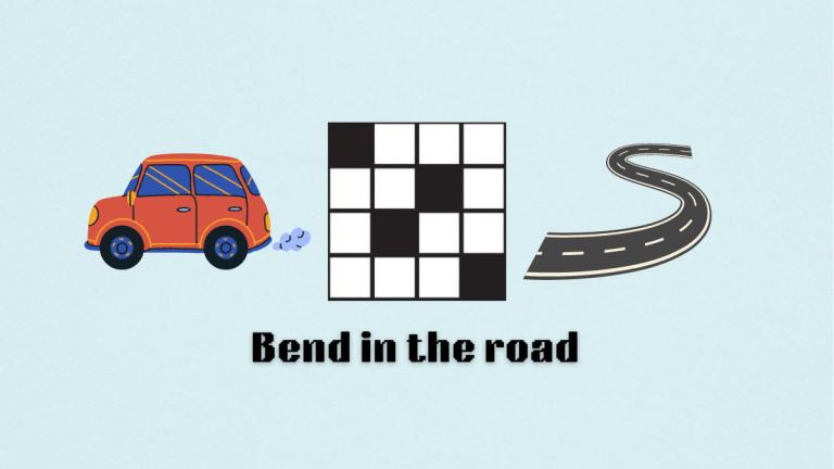 The Bend in the road clue on the NYT Mini Crossword.