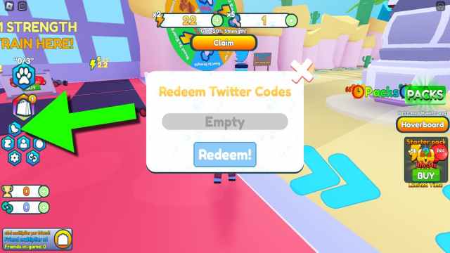 How to redeem codes in Deliveryman Simulator.