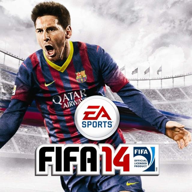 Lionel Messi on the cover of FIFA 14