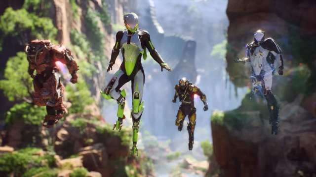 Anthem heroes in flight