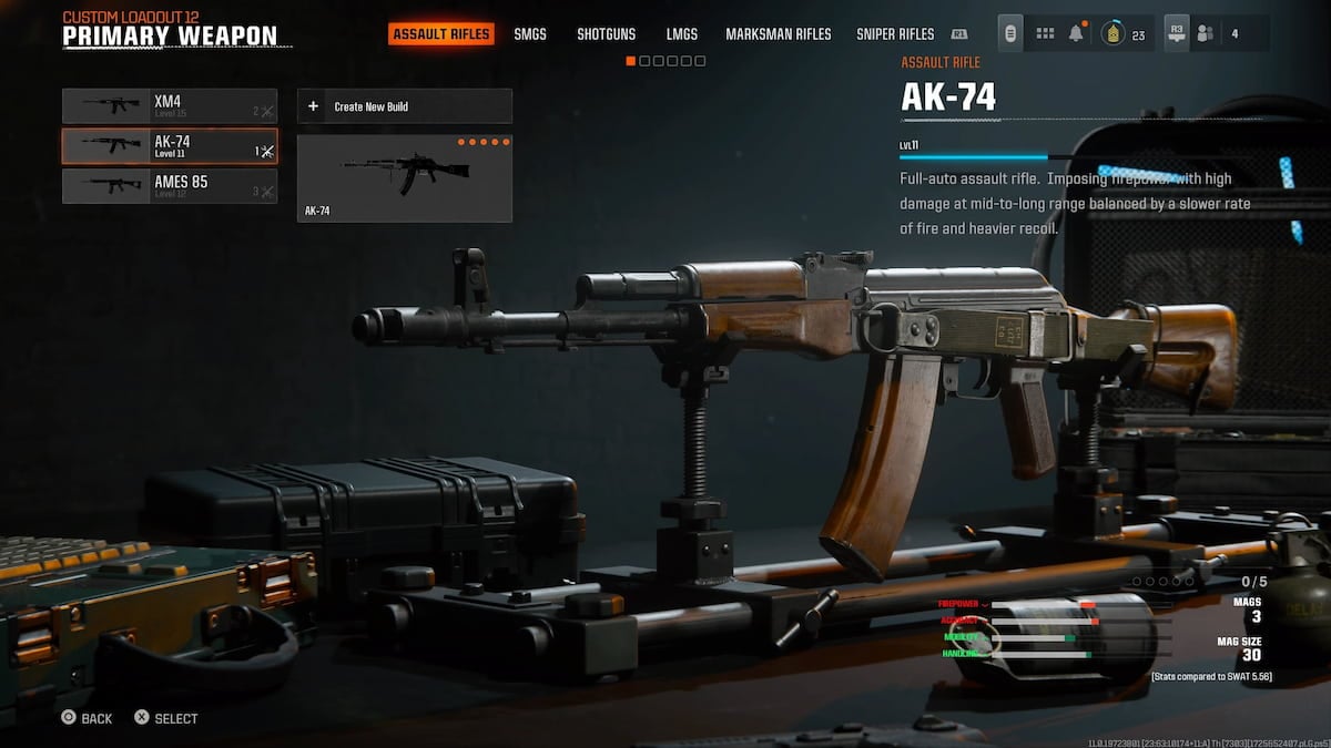 AK-74 assault rifle in Black Ops 6