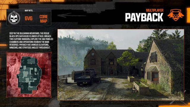 Infographic for Payback Black Ops 6 medium-sized map