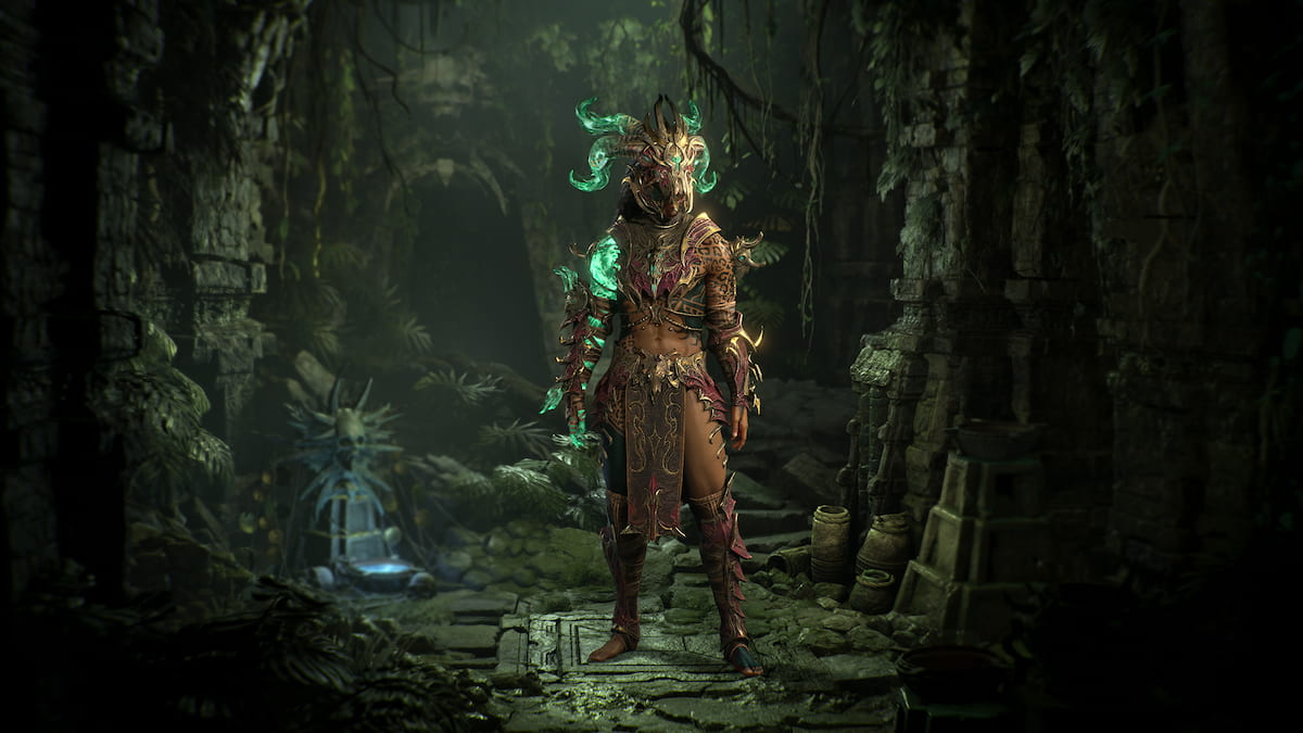 Diablo 4 Spiritborn wearing endgame armor