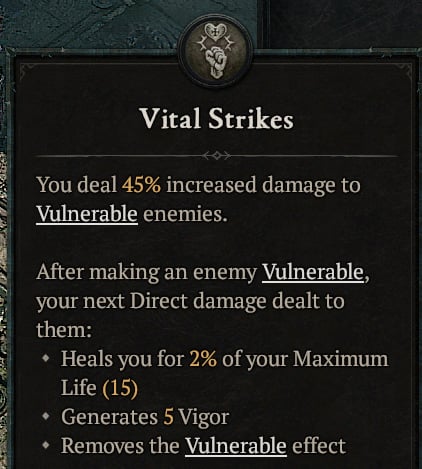 Vital Strikes Spiritborn ability in Diablo 4